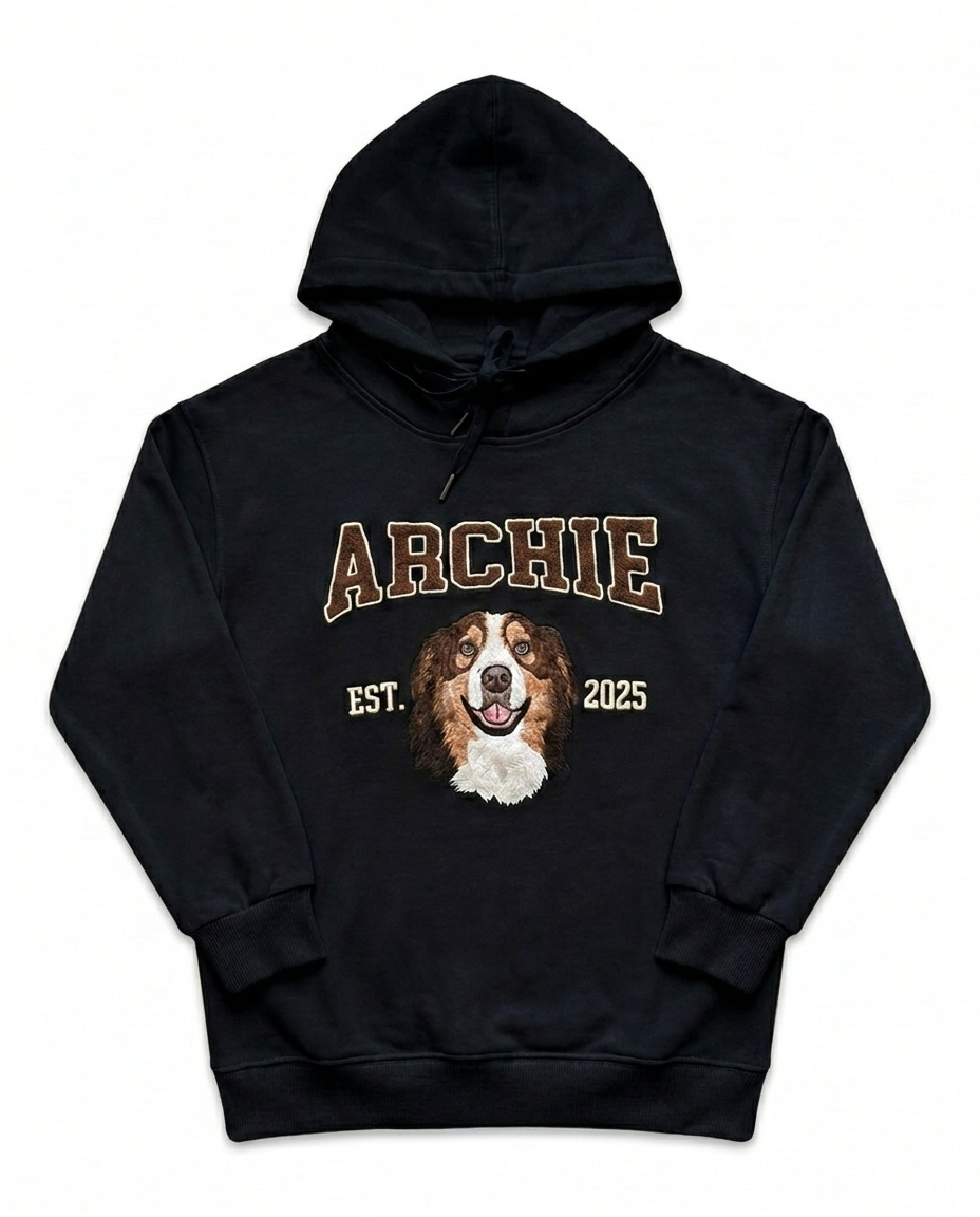 Custom Pet Hoodie - Black
