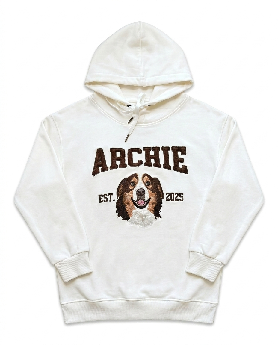 Custom Pet Hoodie - White