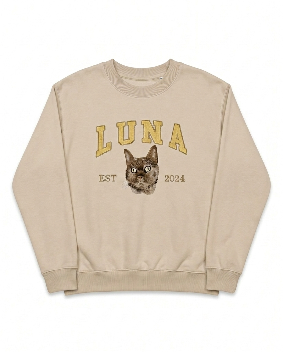 Custom Pet Sweatshirt - Beige
