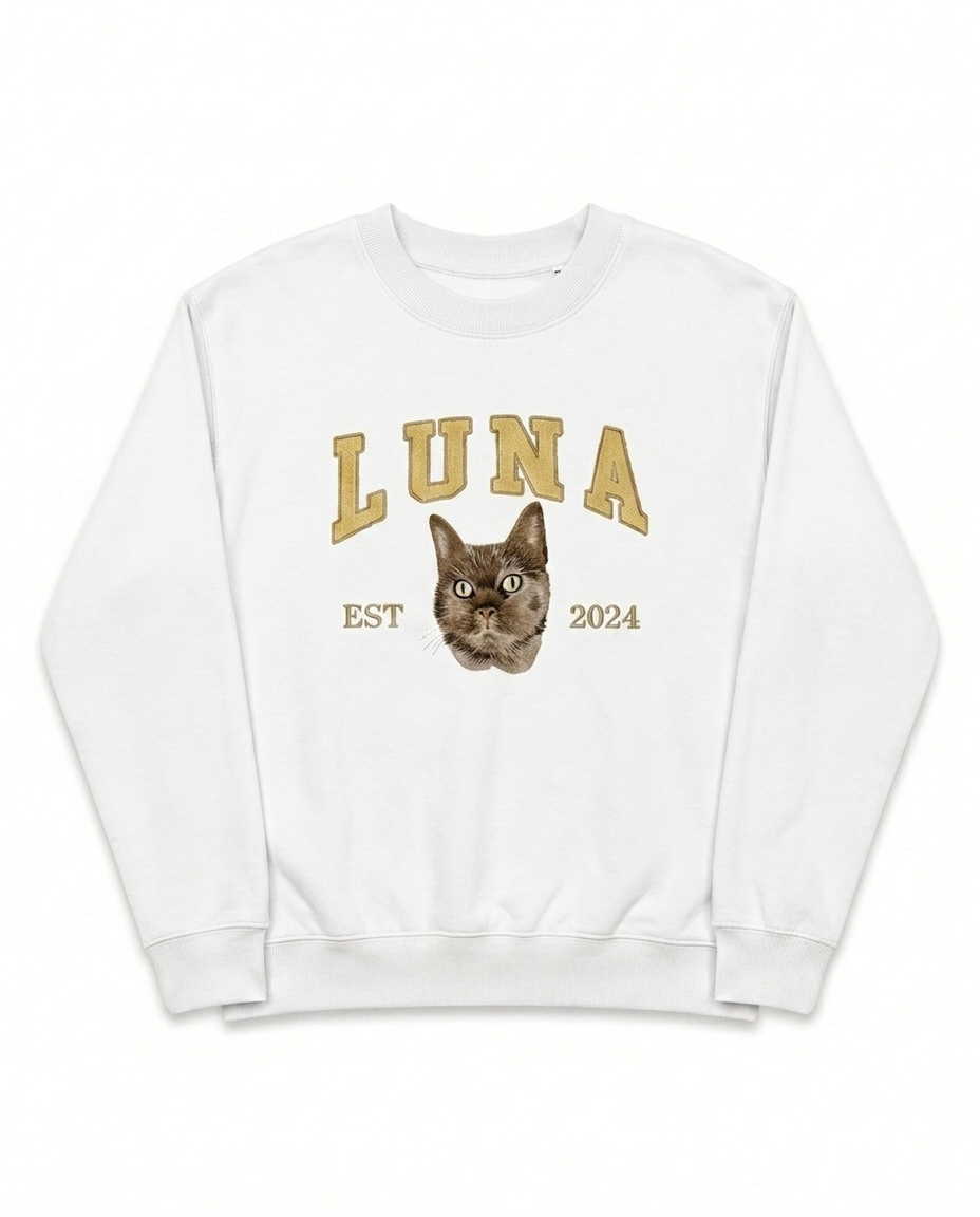 Custom Pet Sweatshirt - White